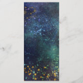 Sterrennacht Celestial Galaxy Wedding Menu (Achterkant)