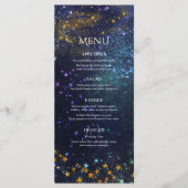 Sterrennacht Celestial Galaxy Wedding Menu (Voorkant)