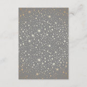 Sterrennacht Celestial Grey Wedding Details Informatiekaartje (Achterkant)