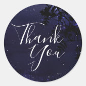 Sterrennacht Celestial Save the Date Sticker (Voorkant)