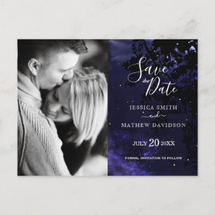 Sterrennacht Celestial Sky Photo Save the Date Aankondigingskaart