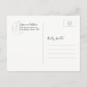 Sterrennacht Celestial Sky Photo Save the Date Aankondigingskaart (Achterkant)