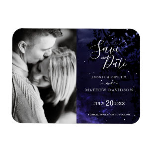 Sterrennacht Celestial Sky Save the Date Magnet Magneet