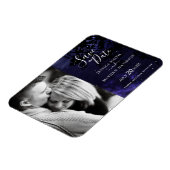 Sterrennacht Celestial Sky Save the Date Magnet Magneet (Linkerzijde)