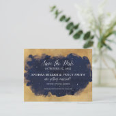 Sterrennacht Celestial Star Bewaar de datum Save The Date (Staand voorkant)