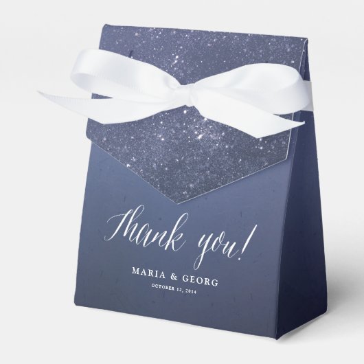 Sterrennacht Celestial Star Wedding Favor Boxes Bedankdoosjes (Voorkant Zijde)