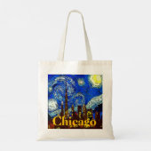 Sterrennacht Chicago Tote Bag (Achterkant)