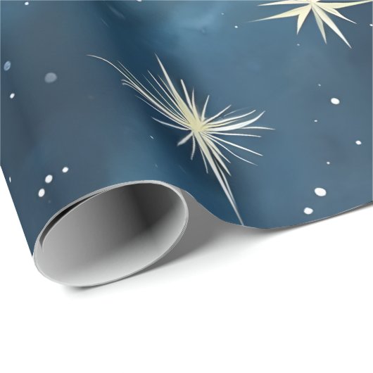 Sterrennacht Christmas Wrapping Paper Cadeaupapier (Rol Hoek)