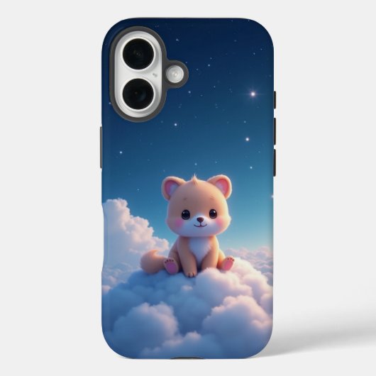 Sterrennacht Cloud Puppy iPhone Case (Achterkant)