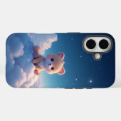 Sterrennacht Cloud Puppy iPhone Case (Achterkant (horizontaal))
