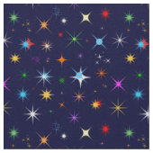 Sterrennacht Colorful Pattern Stof (Close Up)