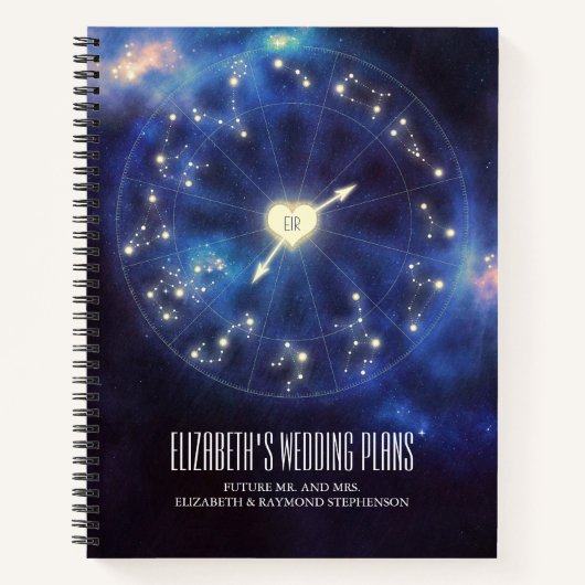 Sterrennacht | Constellatie Trouwplannen Notitieboek (Voorkant)