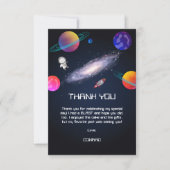 Sterrennacht Cosmic Quest Verjaardag Bedankkaart (Voorkant)