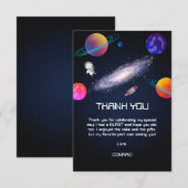 Sterrennacht Cosmic Quest Verjaardag Bedankkaart (Voorkant / Achterkant)