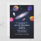 Sterrennacht Cosmic Quest Verjaardag Kaart (Voorkant)