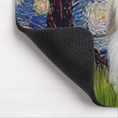 Sterrennacht - Coton de Tulear 2 Muismat (Hoek)