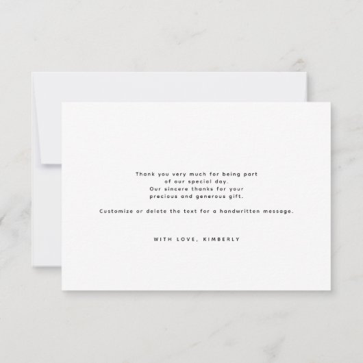 Sterrennacht Crescent Moon Celestial Bedankt (Achterkant)