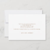 Sterrennacht Crescent Moon Celestial Bedankt (Achterkant)