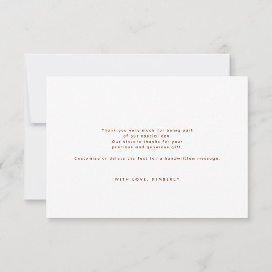 Sterrennacht Crescent Moon Celestial Bedankt (Achterkant)