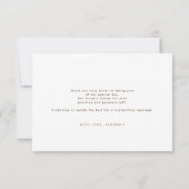 Sterrennacht Crescent Moon Celestial Bedankt (Achterkant)