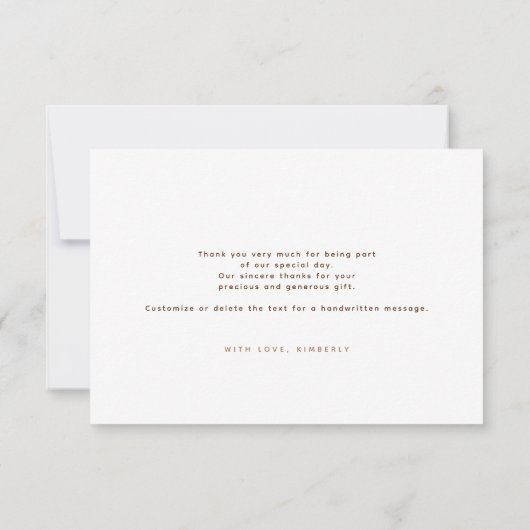 Sterrennacht Crescent Moon Celestial Bedankt (Achterkant)