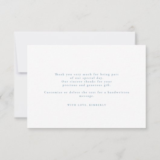 Sterrennacht Crescent Moon Small Dank u Bedankkaart (Achterkant)