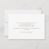 Sterrennacht Crescent Moon Small Dank u Bedankkaart (Achterkant)