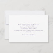 Sterrennacht Crescent Moon Small Dank u Bedankkaart (Achterkant)