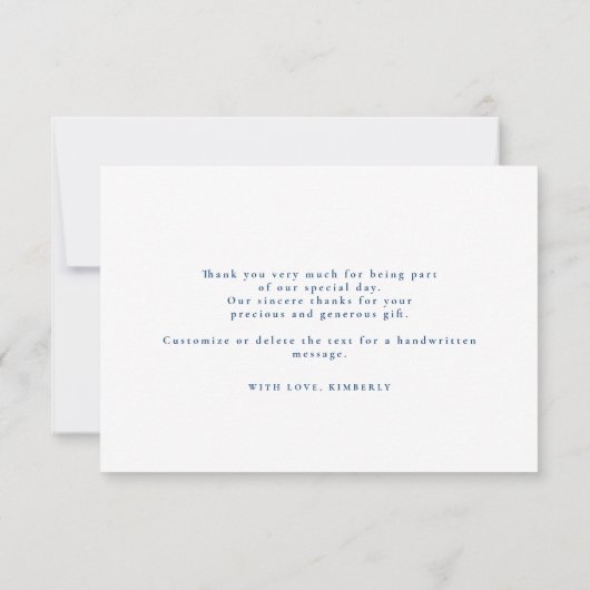 Sterrennacht Crescent Moon Small Dank u Bedankkaart (Achterkant)