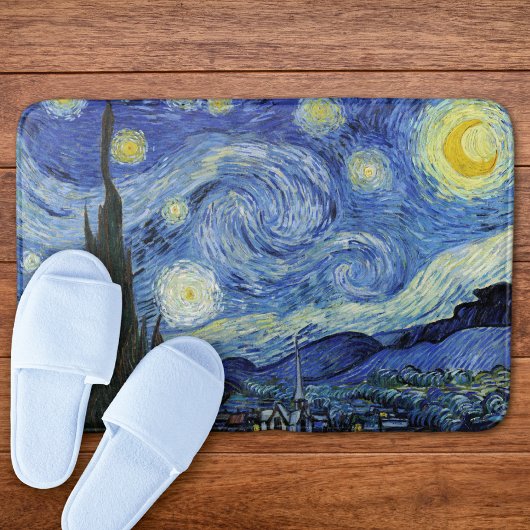 Sterrennacht Crescent Moon Van Gogh Badmat