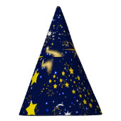 Sterrennacht Dark Blue Sky Party Pet Feesthoedjes (Rechts)