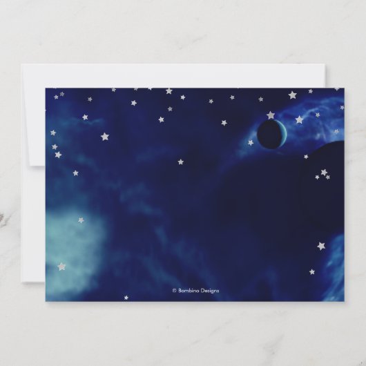 Sterrennacht, de nacht ervoor, de repetitie kondig kaart (Achterkant)