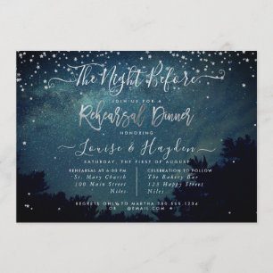 Sterrennacht, de nacht ervoor, de repetitie kondig kaart