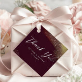 Sterrennacht Deep Crimson Bruiloft Dank u Bedankjes Labels