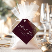 Sterrennacht Deep Crimson Bruiloft Dank u Bedankjes Labels