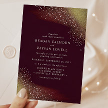 Sterrennacht Deep Crimson Bruiloft