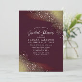 Sterrennacht Deep Crimson-Vrijgezellenfeest Kaart (Staand voorkant)