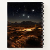 Sterrennacht Desert Notitieboek (Achterkant)