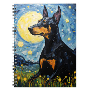 STERRENNACHT DOBERMAN PINSCHER DOG NOTITIEBOEK