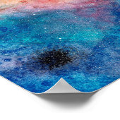 Sterrennacht Dog Stars Waterverf Poster (Hoek)