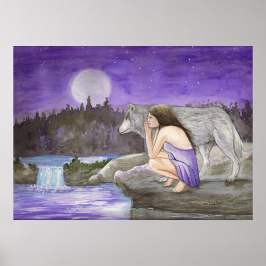 sterrennacht door Lori Karels Poster (Voorkant)