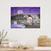 sterrennacht door Lori Karels Poster (Keuken)