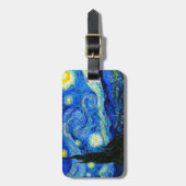 Sterrennacht door Van Gogh Bagagelabel (Voorkant verticaal)
