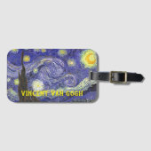 Sterrennacht door Vincent van Gogh Bagagelabel (Voorkant (horizontaal))