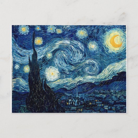 Sterrennacht door Vincent Van Gogh Briefkaart (Voorkant)