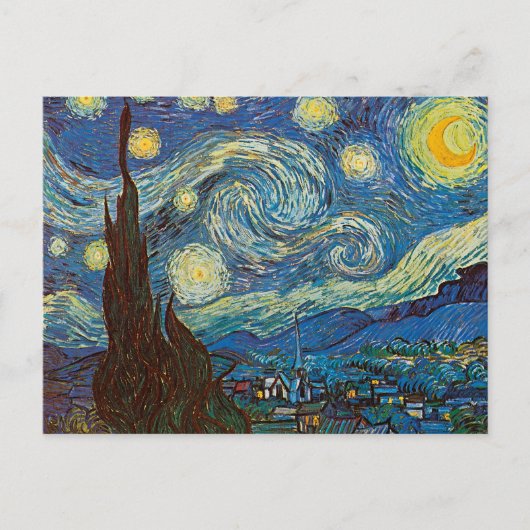 Sterrennacht door Vincent van Gogh Briefkaart (Voorkant)