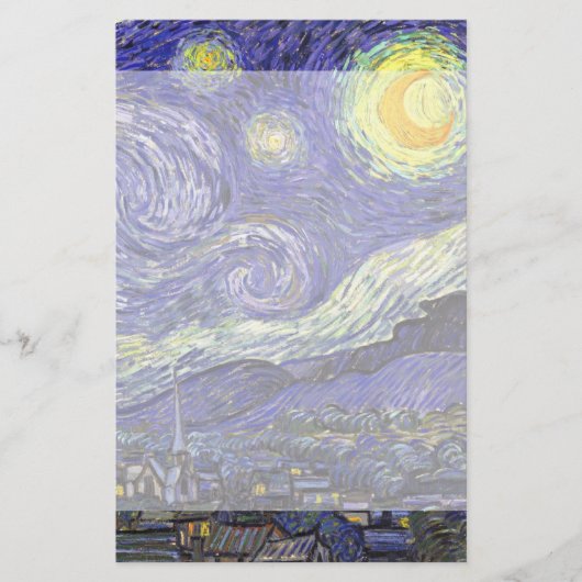 Sterrennacht door Vincent van Gogh Briefpapier (Voorkant)