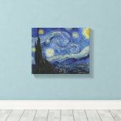 Sterrennacht door Vincent van Gogh Canvas Afdruk (Insitu (Houten vloer))