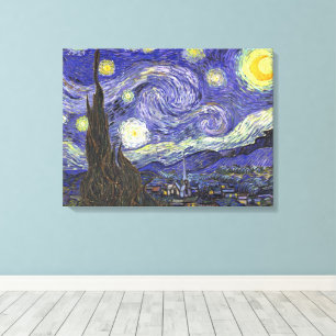 Sterrennacht door Vincent van Gogh Canvas Afdruk