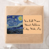 Sterrennacht door Vincent van Gogh Etiket (Insitu)